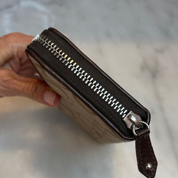 Coach Ashley Signature Logo Full Zip Wallet - Picture 7 of 15